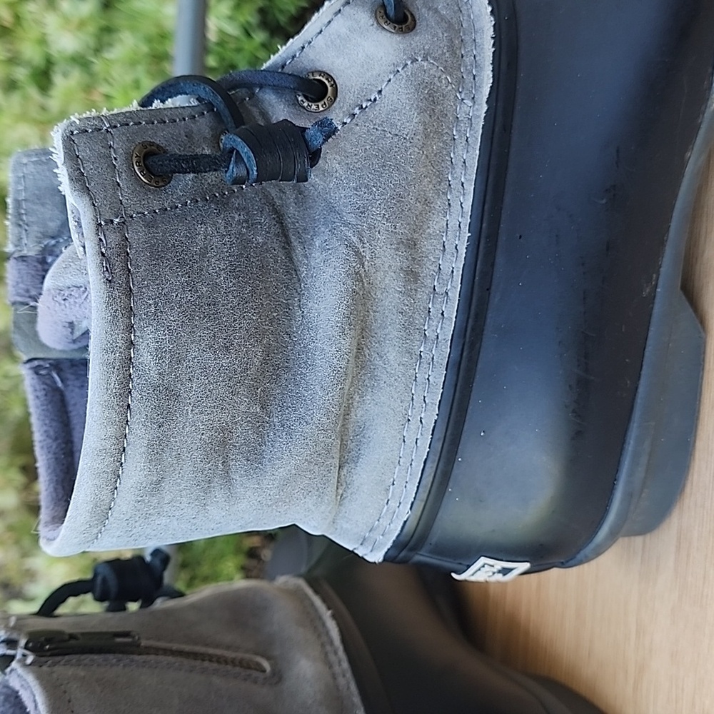 Sperry Black and GrayTop Slider Winter Rain Boots Size 7.5 - Picture 5 of 13